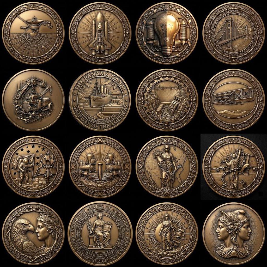1776 Anniversary Challenge Coin Depth Map, Relief Engraving File, Vintage Crest