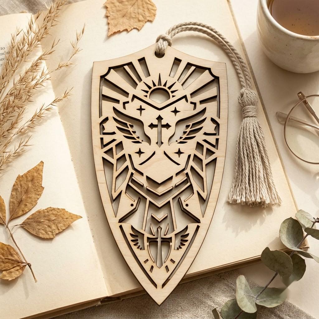 34 Mystical Fantasy Bookmarks, Dragon Phoenix Laser Wood Engrave Bundle