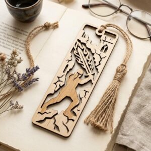 34 Mystical Fantasy Bookmarks, Dragon Phoenix Laser Wood Engrave Bundle