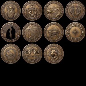 3D Christian Challenge Coin, Jesus Nativity Relief Depth Map Laser Design
