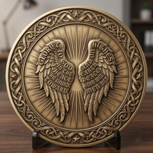 3D Christian Challenge Coin, Jesus Nativity Relief Depth Map Laser Design