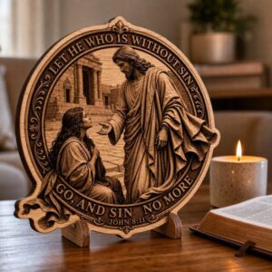 3D Illusion Jesus Engraving File, Christian PNG Bundle for Laser Wood Signs