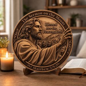 3D Illusion Jesus Engraving File, Christian PNG Bundle for Laser Wood Signs