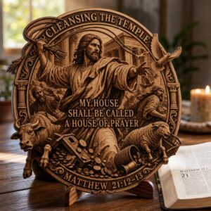 3D Illusion Jesus Engraving File, Christian PNG Bundle for Laser Wood Signs