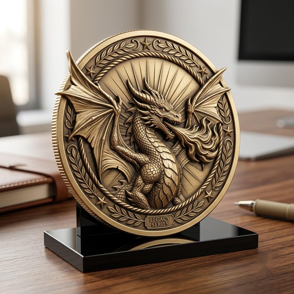 49 Mythical Beast Coin Engraving Depth Maps, Laser Medallion Relief Art