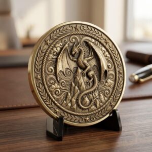 49 Mythical Beast Coin Engraving Depth Maps, Laser Medallion Relief Art