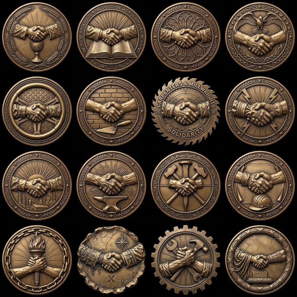 50 Challenge Coin Depth Map Files, 3D Relief Laser Bundle, Sportsmanship PNG