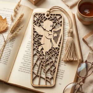Angel Bookmark, Baby First Christmas Ornament, Memorial Keepsake, Custom Name Gift