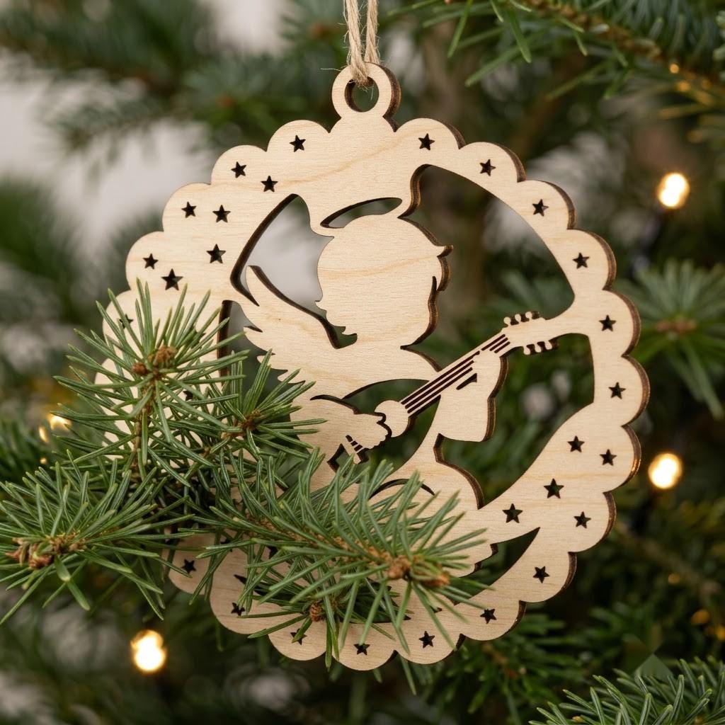 Angel Ornament Laser File Bundle, Musical Cherubs, Renaissance Christmas Decor