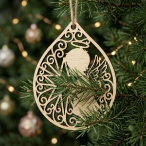 Baby Angel Christmas Ornament Bundle, Celestial Nursery Decor, Peaceful Memorial Gift