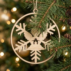 Baby Angel Christmas Ornament Bundle, Celestial Nursery Decor, Peaceful Memorial Gift