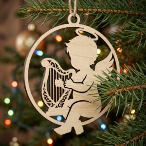 Baby Angel Ornament Bundle, Renaissance Cherub Christmas Decor, Religious Designs