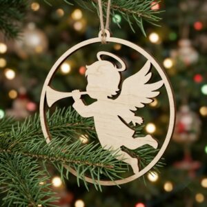 Baby Angel Ornament Bundle, Renaissance Cherub Christmas Decor, Religious Designs