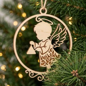 Baby Angel Ornament Bundle, Renaissance Cherub Christmas Decor, Religious Designs