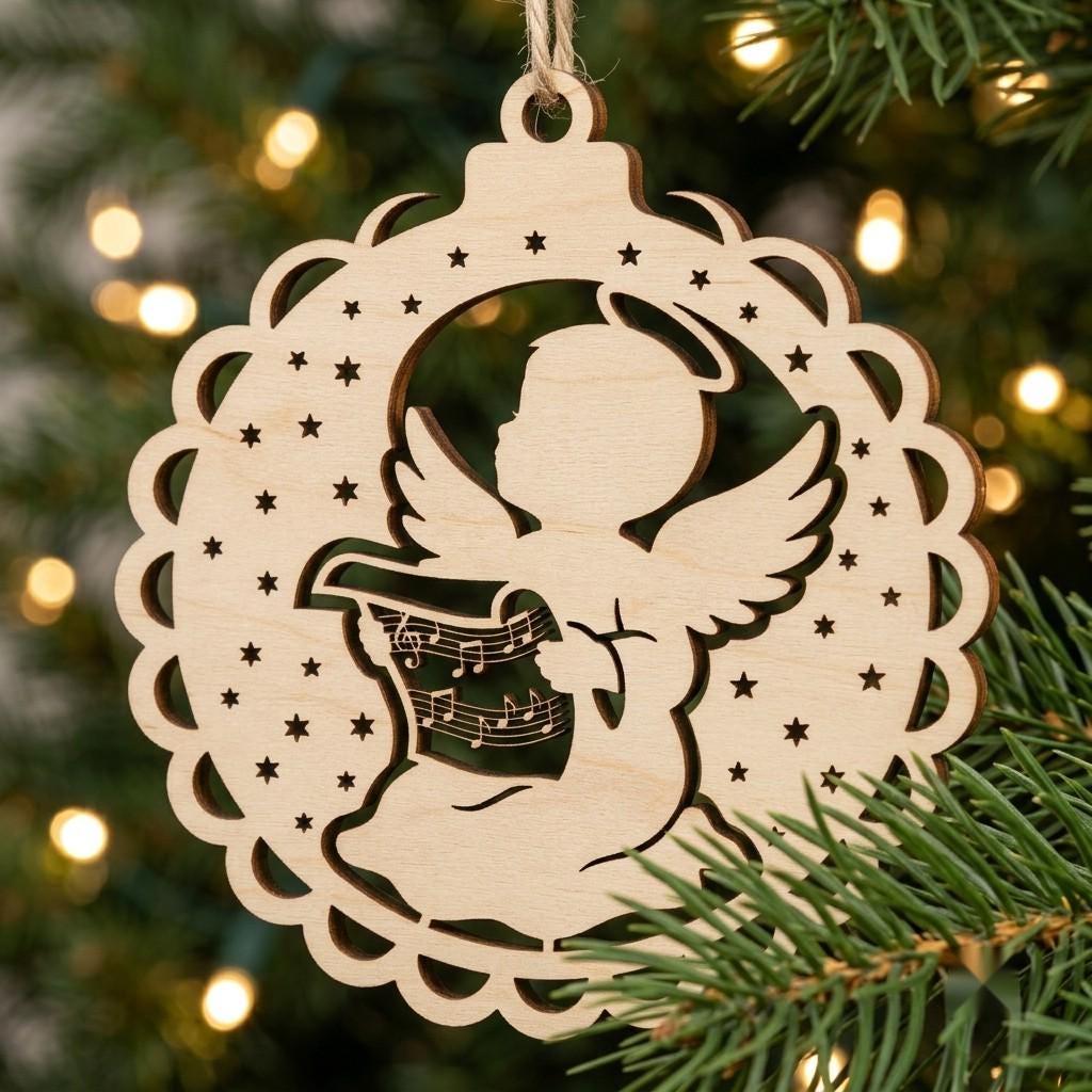 Baby Angel Ornament Bundle, Renaissance Cherub Christmas Decor, Religious Designs