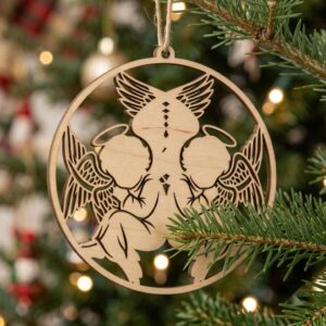 Baby Angel Ornament, First Christmas File, Celestial Nursery Decor, Memorial Bundle