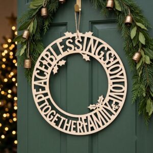 Baby First Christmas Door Sign, New Home Key Keepsake, Milestone Ornament File