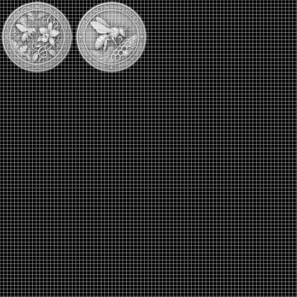 Bee Challenge Coin Laser File, 50 3D Relief Master Beekeeper Badges