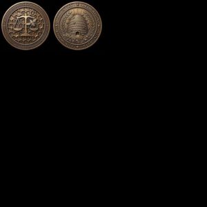 Bee Challenge Coin Laser File, 50 3D Relief Master Beekeeper Badges