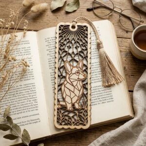 Cat and Dog Bookmark Laser File, 23 Pet Animal Reading Designs