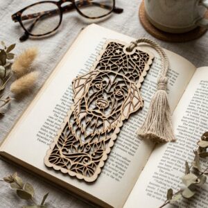 Cat and Dog Bookmark Laser File, 23 Pet Animal Reading Designs