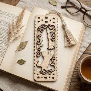 Cat and Dog Bookmark Laser File, 23 Pet Animal Reading Designs