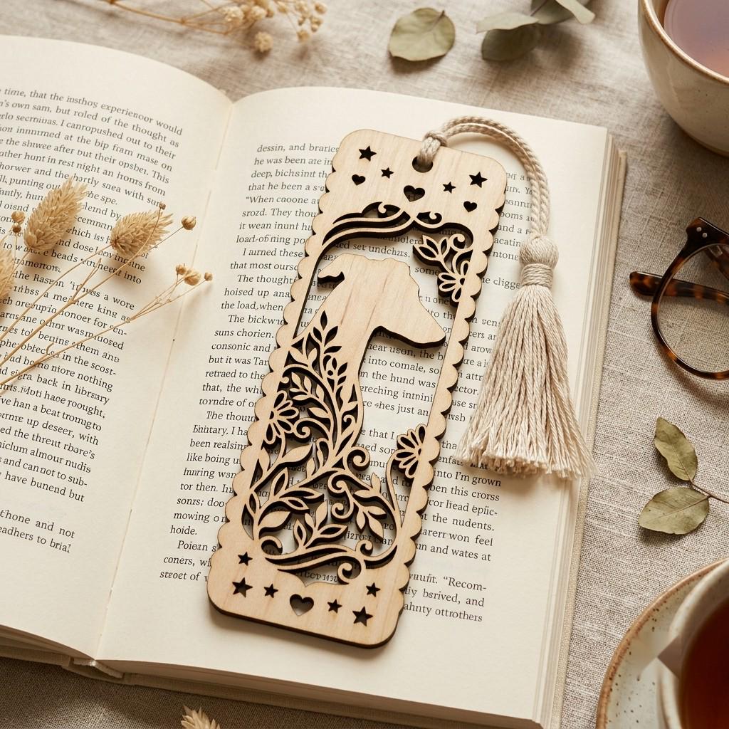 Cat and Dog Bookmark Laser File, 23 Pet Animal Reading Designs