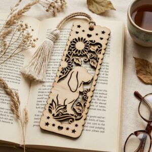 Cat and Dog Bookmark Laser File, 23 Pet Animal Reading Designs