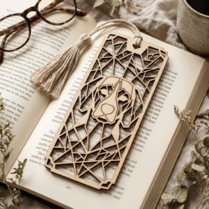 Cat and Dog Bookmark Laser File, 23 Pet Animal Reading Designs
