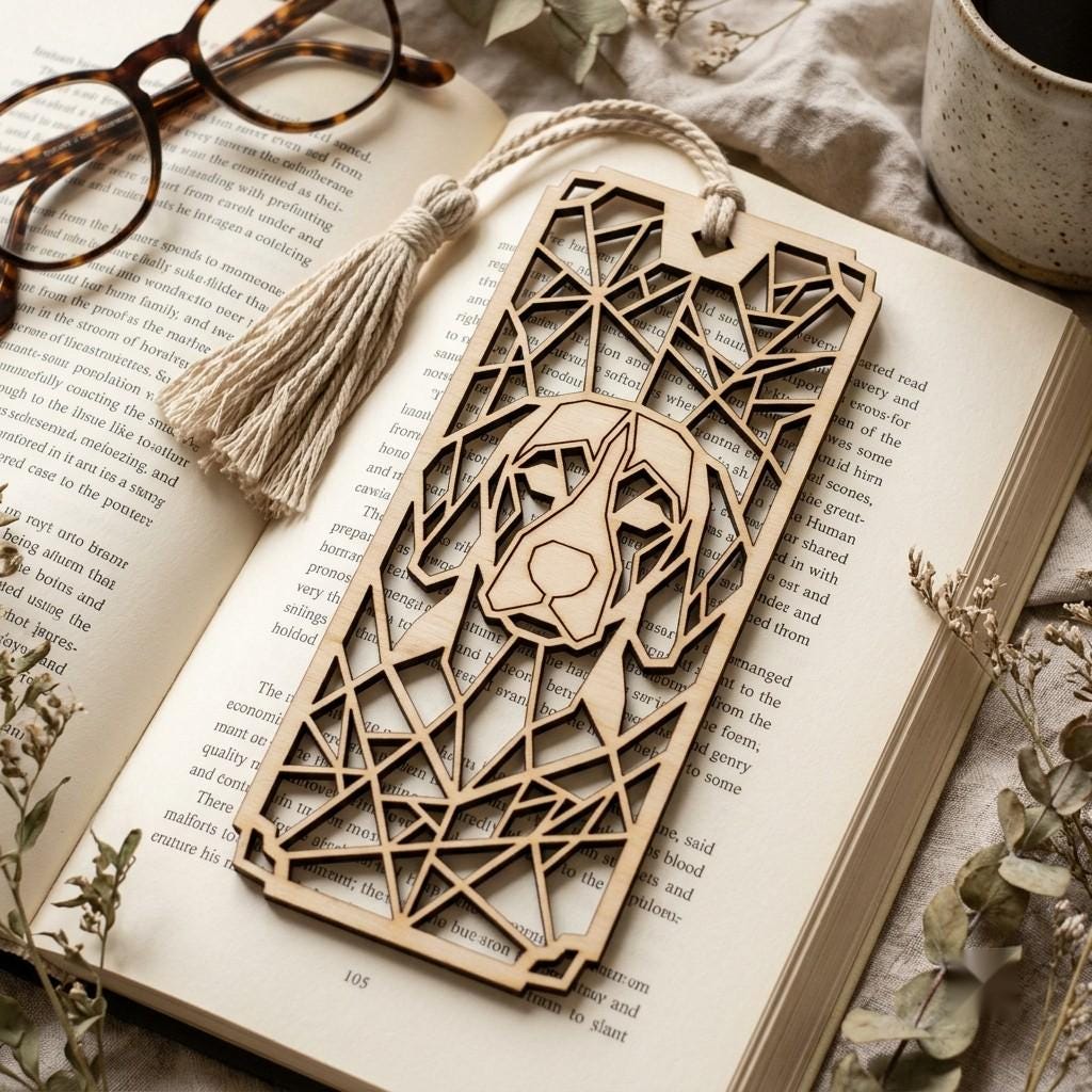 Cat and Dog Bookmark Laser File, 23 Pet Animal Reading Designs
