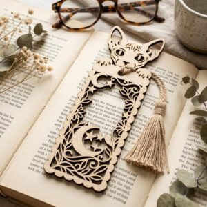 Cat and dog peek a boo bookmarks, 50 designs, reader gift