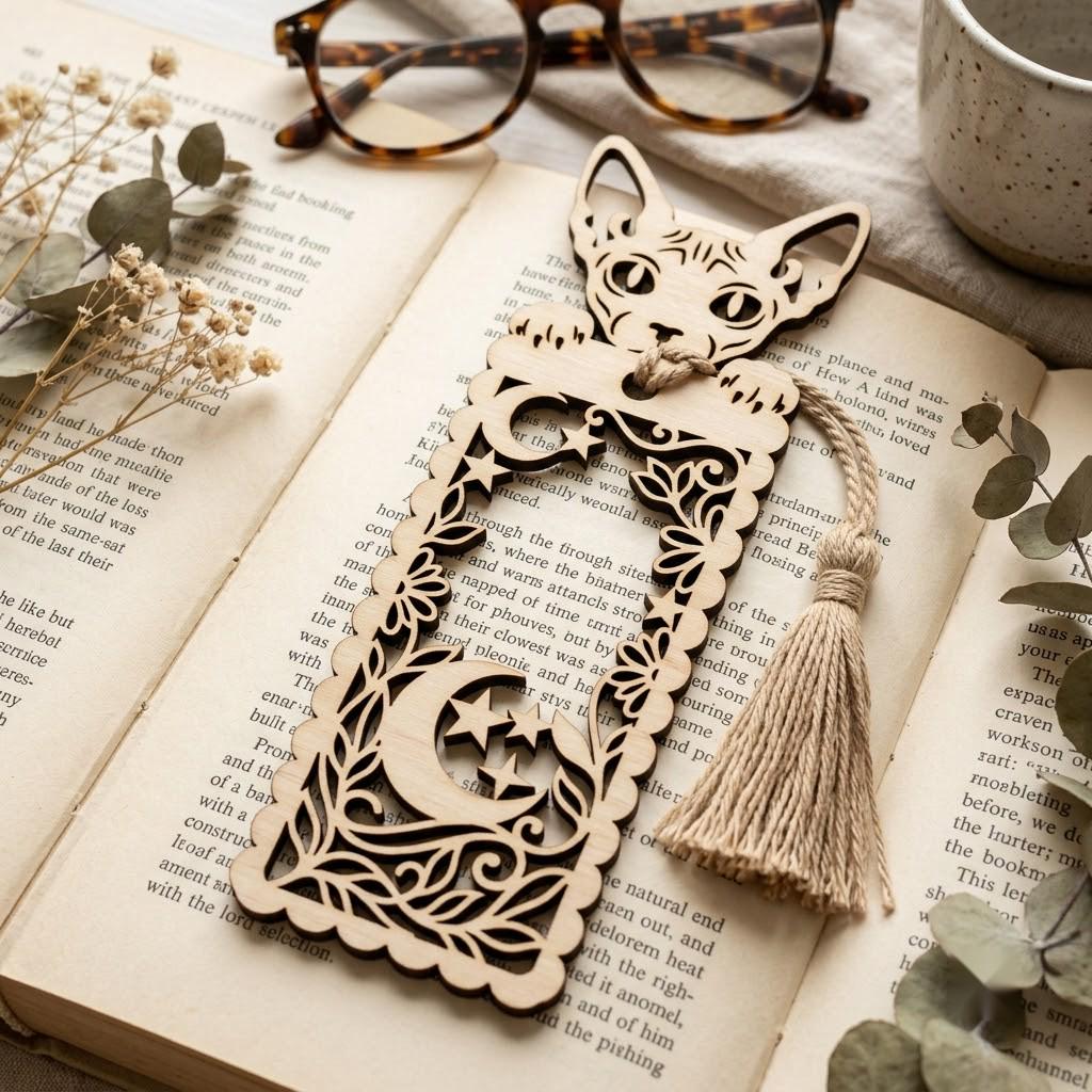 Cat and dog peek a boo bookmarks, 50 designs, reader gift