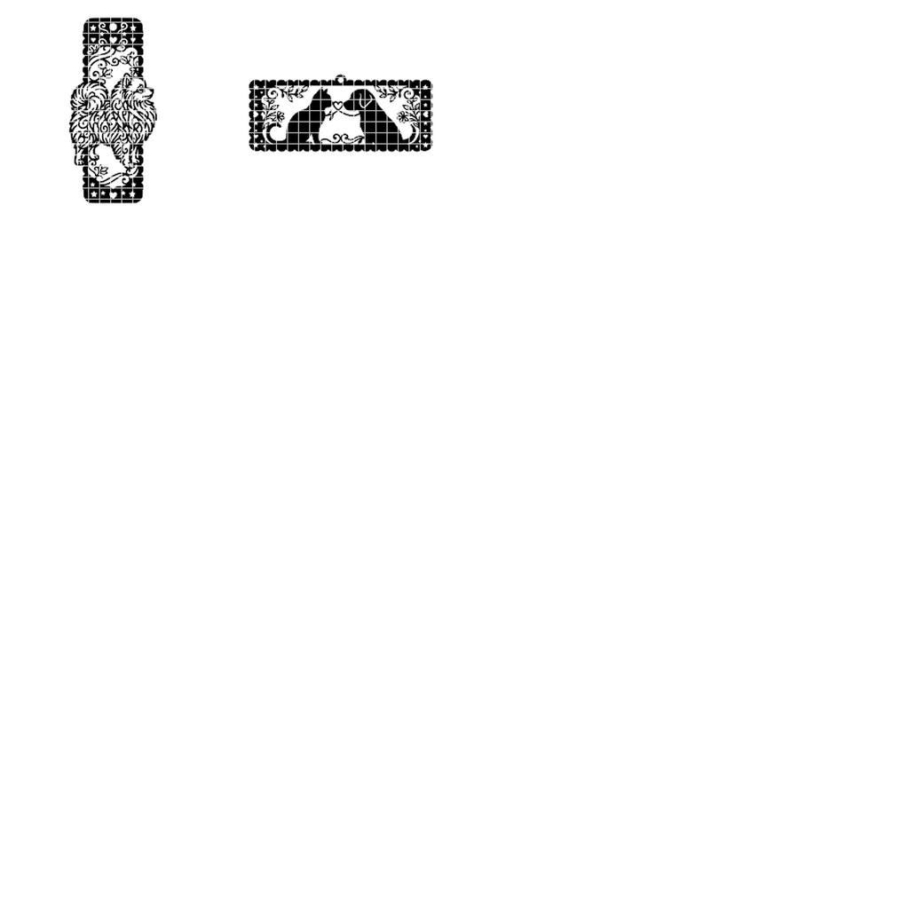 Cat and dog peek a boo bookmarks, 50 designs, reader gift