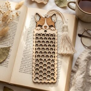 Cat and dog peek a boo bookmarks, 50 designs, reader gift