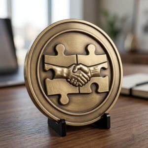 Challenge Coin Engraving File, Handshake Depth Map, Corporate Gift PNG Bundle, Relief Art
