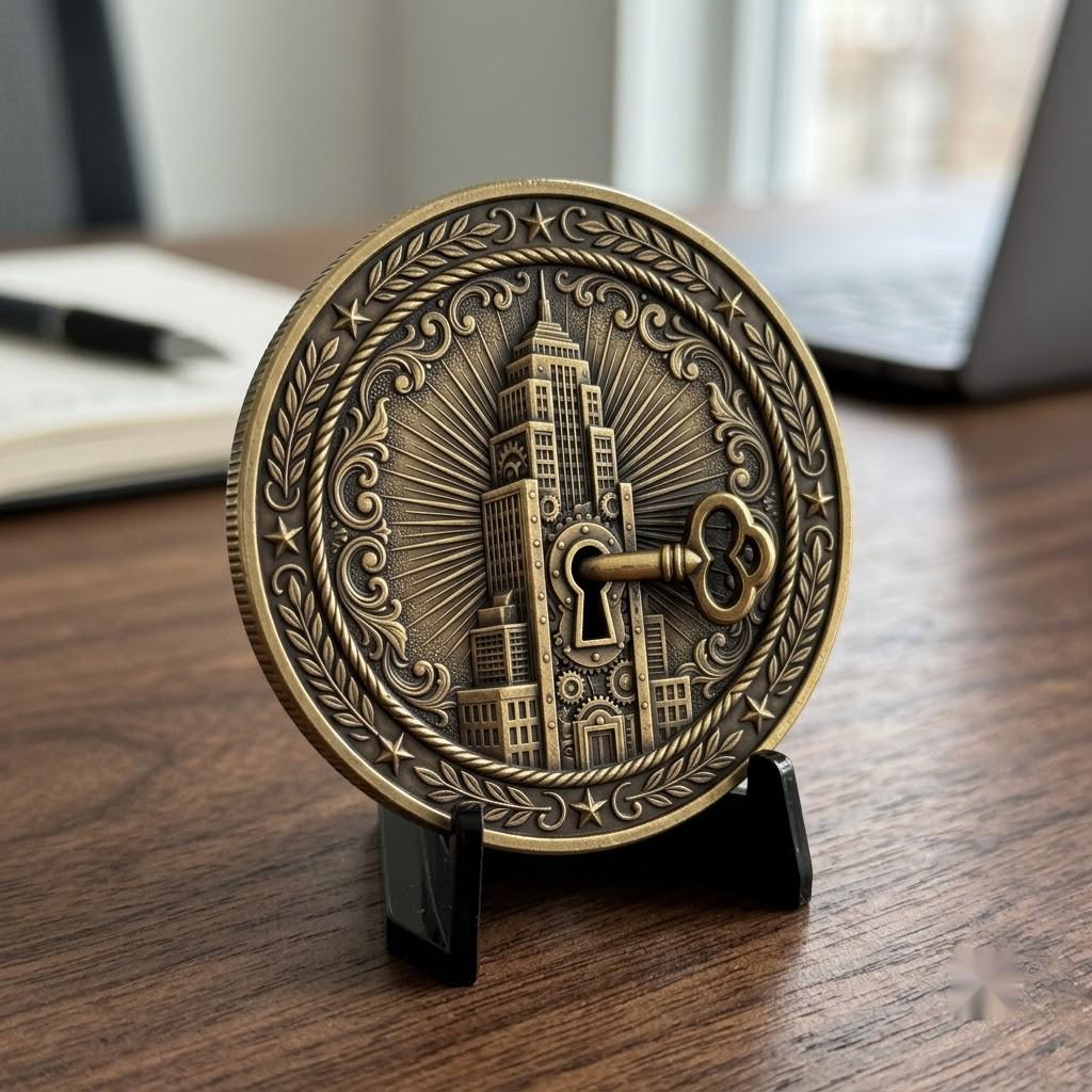 Challenge Coin Engraving File, Handshake Depth Map, Corporate Gift PNG Bundle, Relief Art