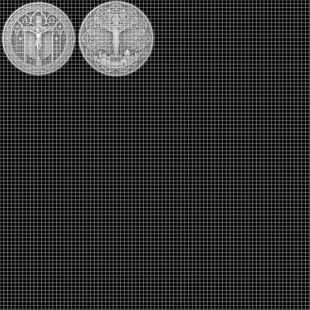 Christian Challenge Coin Depth Map, Jesus Engraving Relief Bundle, Religious Art