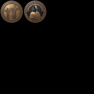 Christian Challenge Coin Depth Map, Jesus Engraving Relief Bundle, Religious Art