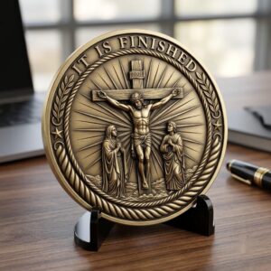 Christian Challenge Coin Depth Map, Jesus Engraving Relief Bundle, Religious Art