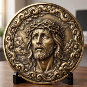 Christian Challenge Coin Depth Map, Jesus Engraving Relief Bundle, Religious Art