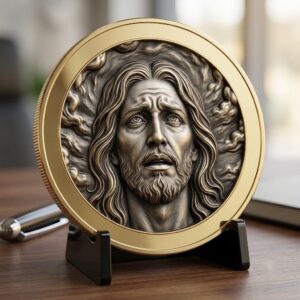 Christian Challenge Coin, Jesus Relief, Seven Last Words PNG Bundle