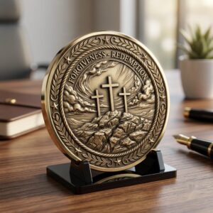 Christian Challenge Coin, Jesus Relief, Seven Last Words PNG Bundle