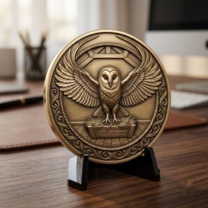 Christian Nativity Coin Depth Map, Manger Animals Relief for Laser Engraving