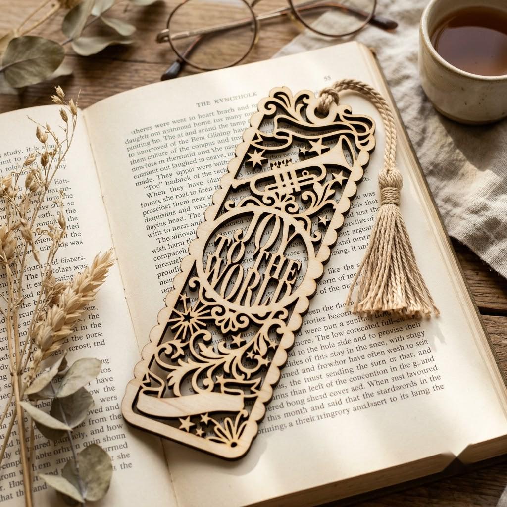 Christmas Bookmark SVG Bundle, Winter Wonderland Landscapes, Reindeer Cabin Designs