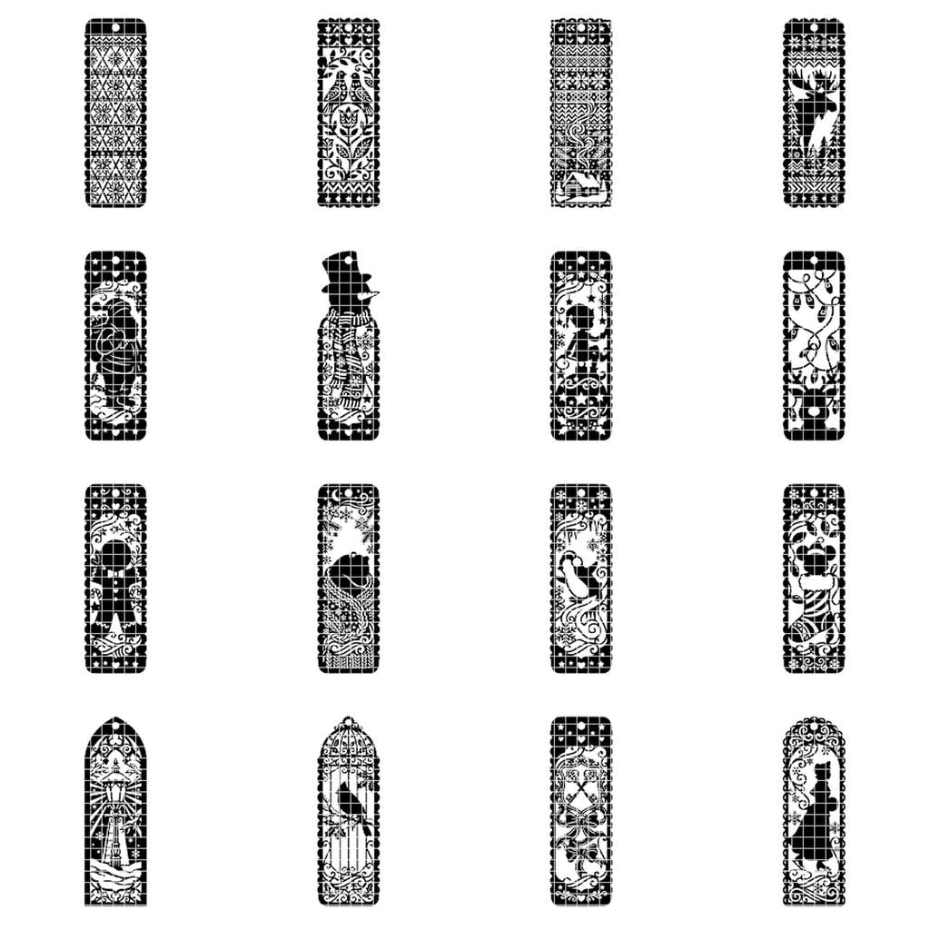 Christmas Bookmark SVG Bundle, Winter Wonderland Landscapes, Reindeer Cabin Designs