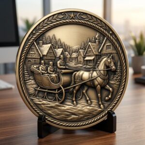 Christmas Challenge Coin Engraving File, Ugly Sweater Relief Bundle
