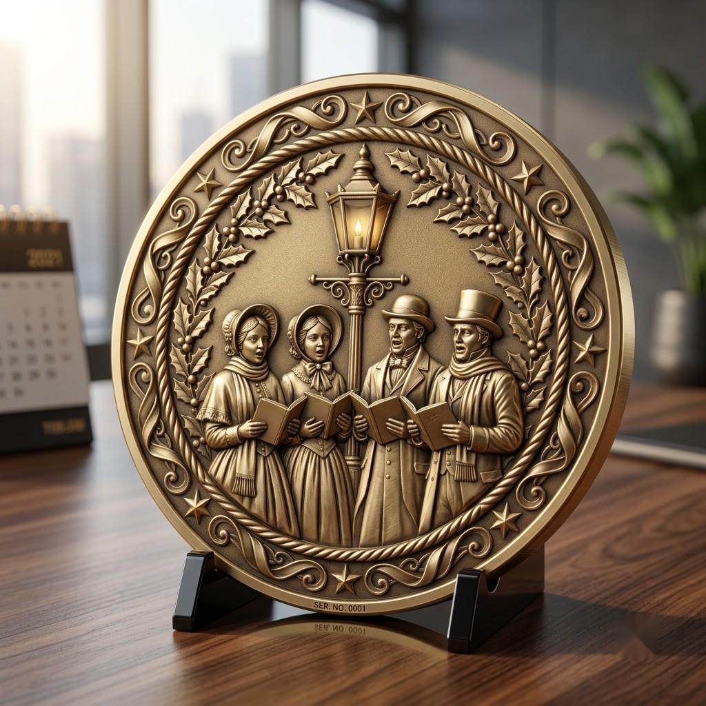 Christmas Challenge Coin Engraving File, Ugly Sweater Relief Bundle