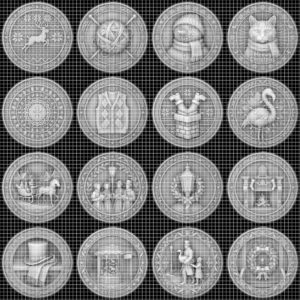Christmas Challenge Coin Engraving File, Ugly Sweater Relief Bundle