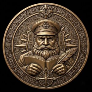 Christmas Challenge Coin, Santa Laser Engraving File, Grayscale PNG