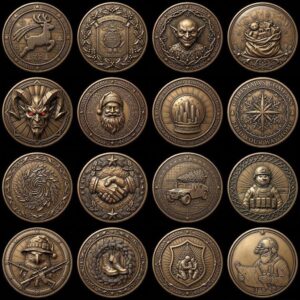Christmas Nativity Coin Depth Map, Religious Star Relief Laser Engraving PNG